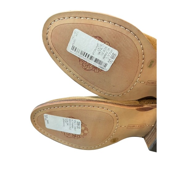 Vince Camuto booties Women's Brown Pamma Suede Zip FLAWED Size 6M New wi… - Picture 7 of 8